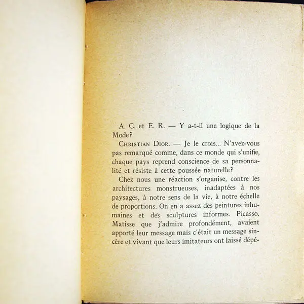 Je Suis Couturier, Propos De Christian Dior (1951) 2