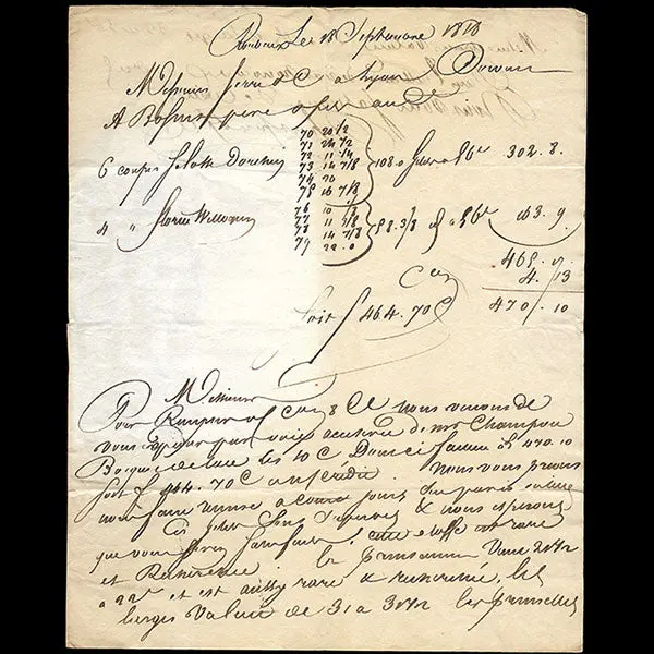 Serre Et Cie - Correspondance Avec Échantillons Adressée Au Négociant En Tissus Par Bossut De Roubaix (1818) 1