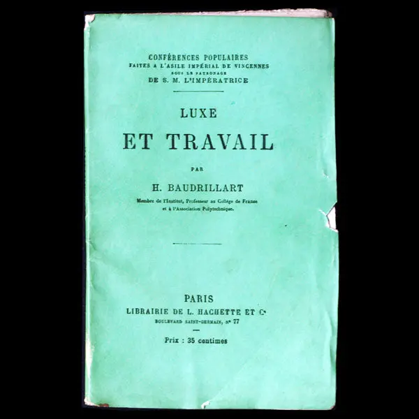 Luxe Et Travail Par H. Baudrillart (1866) 1