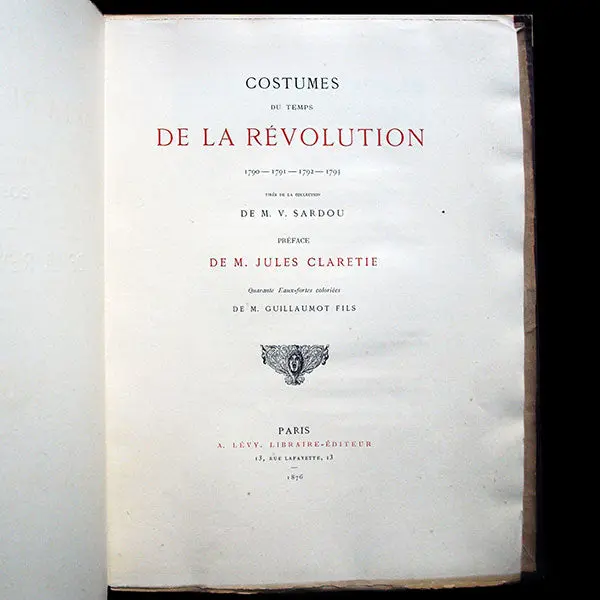 Costumes Du Temps De La Révolution 1790-1791-1792-1793, Par Guillaumot (1876) 2