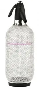 Siphon À Eau De Seltz 1L En Verre Avec Corps Grillagé 1