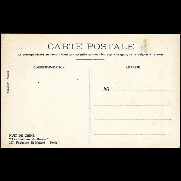 Paul Poiret - Nuit De Chine, Carte Des Parfums De Rosine (Circa 1920) 2