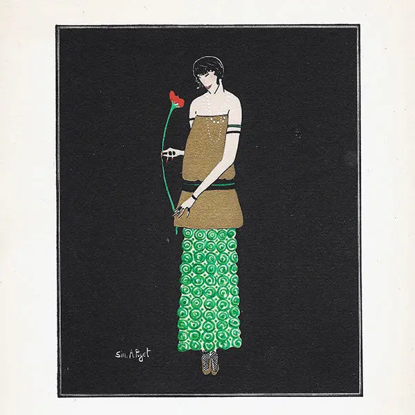 Gazette Du Bon Ton - Le Lys Rouge, Robe Du Soir De Paul Poiret, Planche De Simone Puget (N°4, 1914) 2