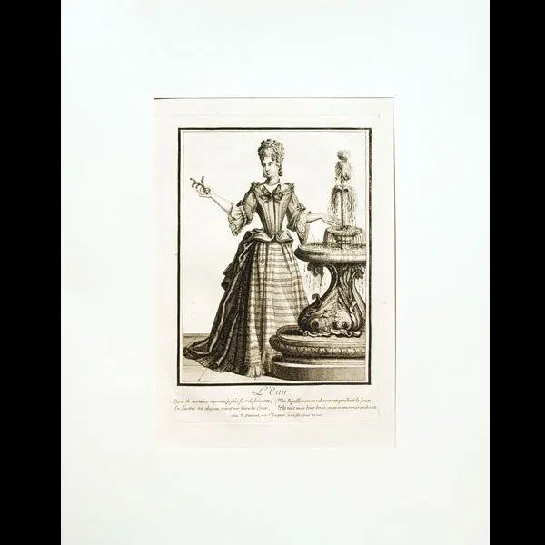 L'eau, Allégorie Des Éléments, Gravure D'après Jean-Baptiste Bonnart (Circa 1685) 2