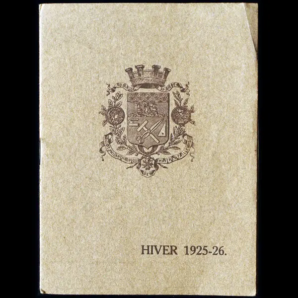 Société Philanthropique Des Maîtres-Tailleurs De Paris, Hiver 1925-1926 1