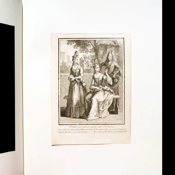 Dames En Conversation Aux Tuilleries, Gravure De Bonnart (Circa 1692-1710) 2