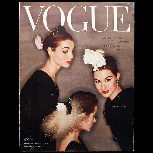 Vogue France (1Er Novembre 1954), Couverture D'henry Clarke 1