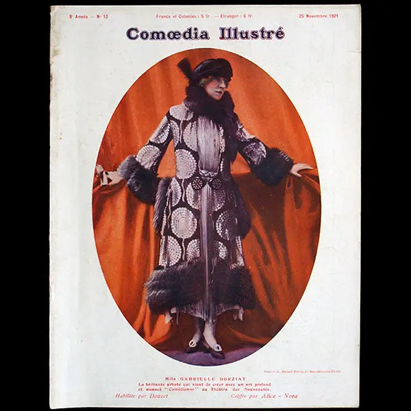 Comoedia Illustré (25 Novembre 1921), Gabrielle Dorziat En Doucet 1