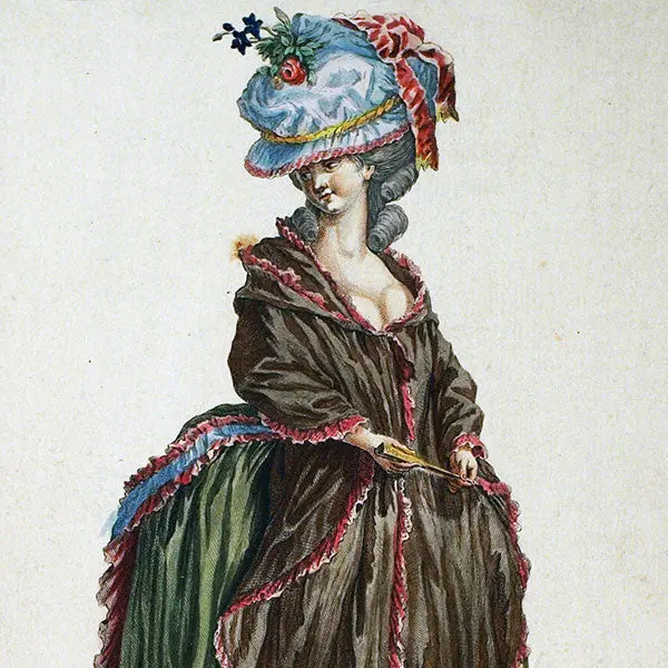 Basset - Mantelet Et Polonaise De Taffetas, 2Ème Cahier De La Collection D'habillements Modernes Et Galants (1779) 2