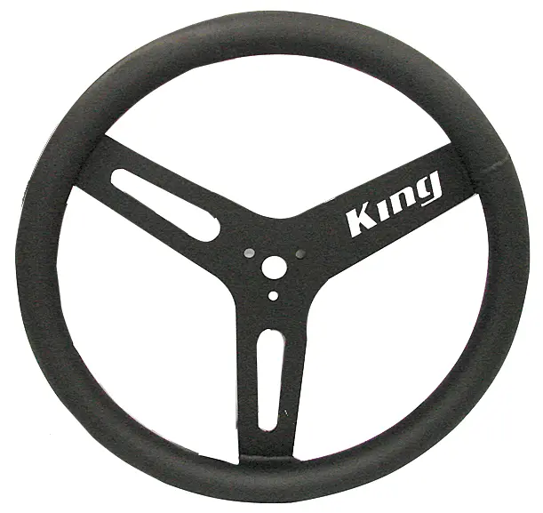 King Big Tube Steering Wheel - Black 1