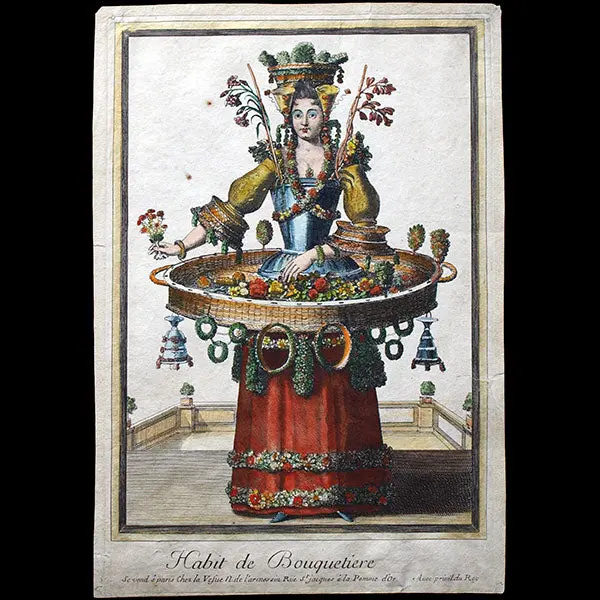 Nicolas De Larmessin Ier - Habit De Bouquetiere (Circa 1694-1701) 1
