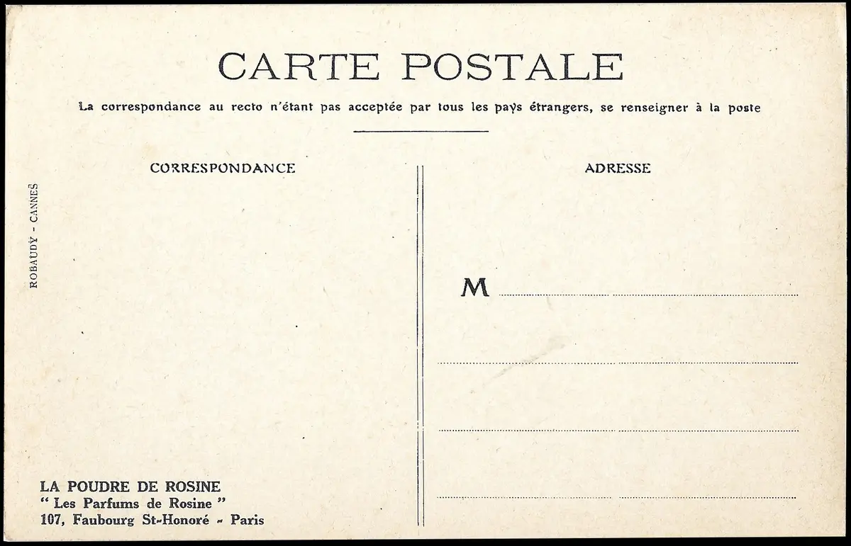 Paul Poiret - La Poudre De Rosine, Carte Des Parfums De Rosine (Circa 1920) 2