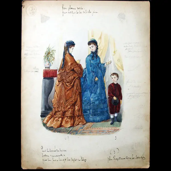 Dessin De Laure Noel Colin Pour Le Journal Des Demoiselles (1873) 1