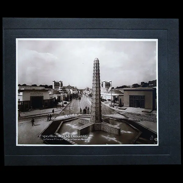 La Fontaine Lalique À L'exposition Internationale Des Arts Décoratifs (1925) 1