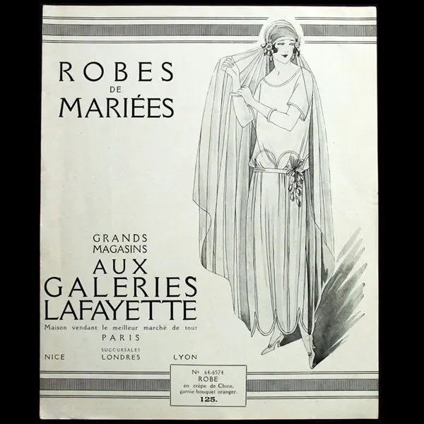 Robes De Mariées, Catalogue Des Grands Magasins Aux Galeries Lafayette (1922) 1
