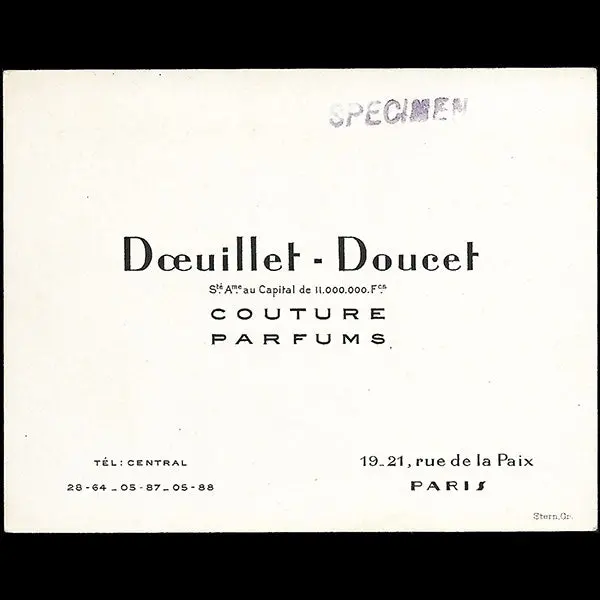 Doeuillet Doucet Couture, 19-21 Rue De La Paix À Paris (Circa 1929) 1