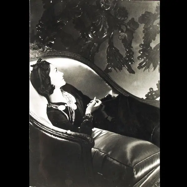 Chanel - Portrait De Coco Chanel Par Horst P. Horst En 1937, Tirage Postérieur (Circa 1960) 1