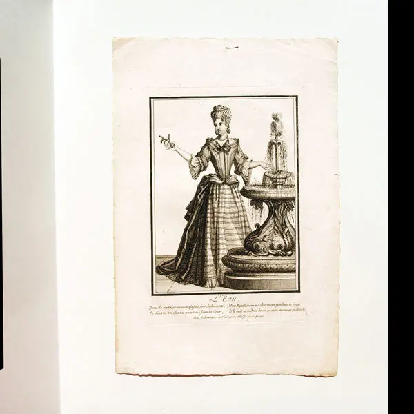 L'eau, Allégorie Des Éléments, Gravure D'après Jean-Baptiste Bonnart (Circa 1685) 1