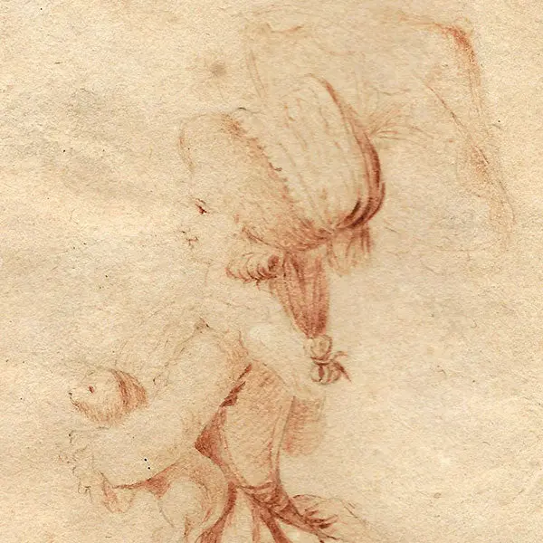 Elégante À L'ombrelle Et Au Chien, Dessin De Jean-Baptiste Huet Pour Etudes Pour Les Demoiselles (Circa 1783) 2