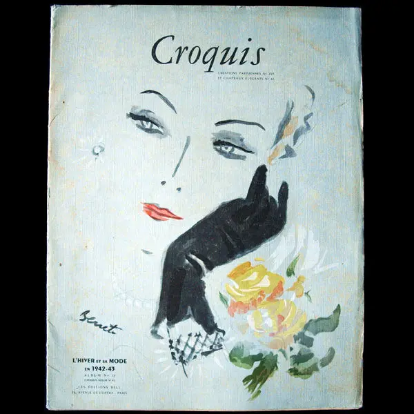 Croquis, Créations Parisiennes Et Chapeaux Élégants, Hiver 1942-1943 1