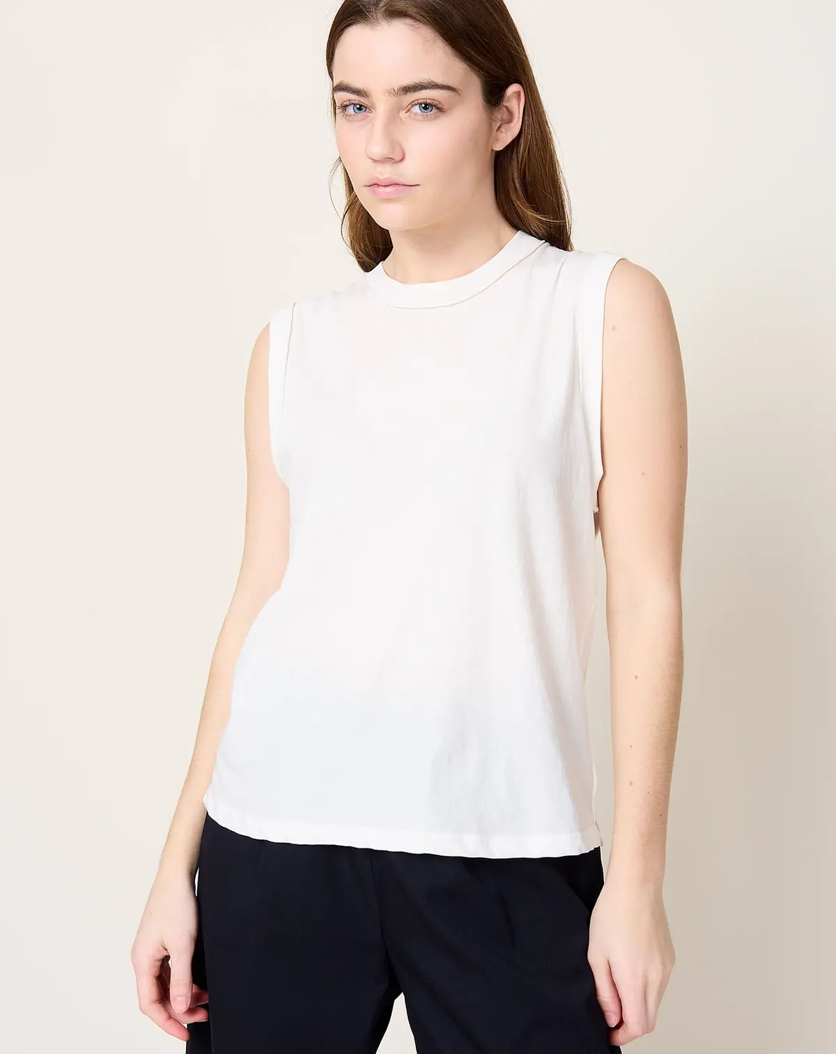 Inside Out Tank In White 1
