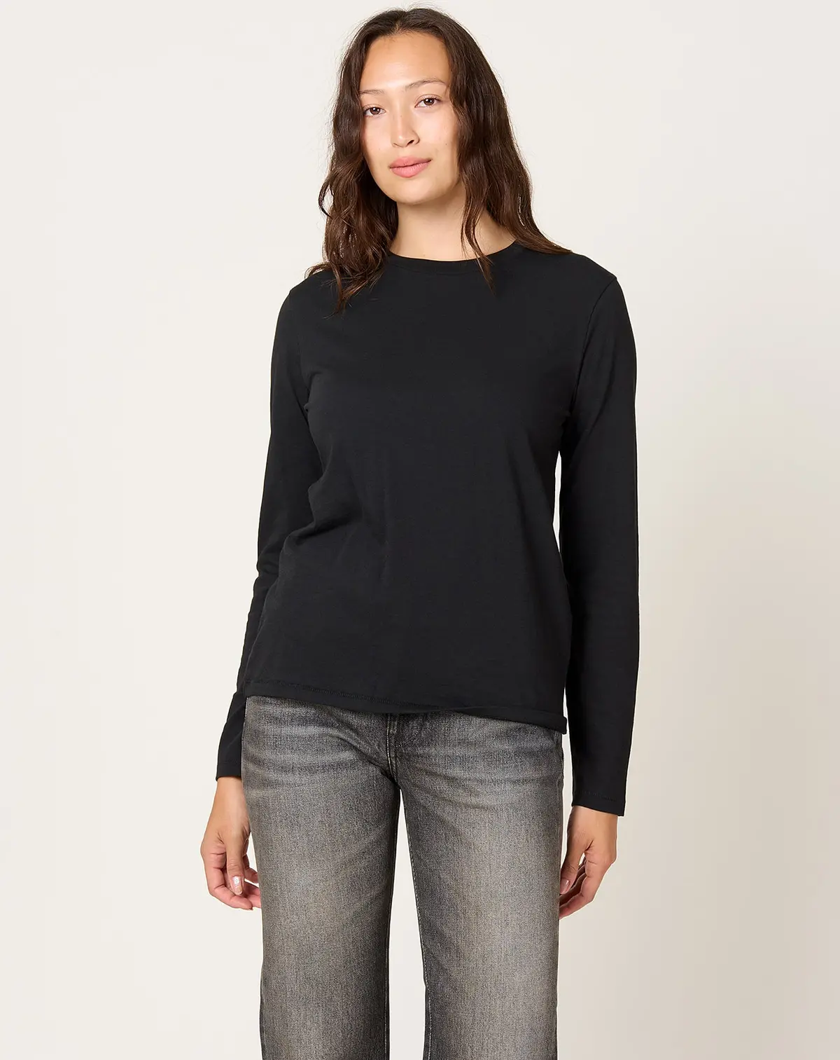 L/S Mini Boy T In Jet Black 1