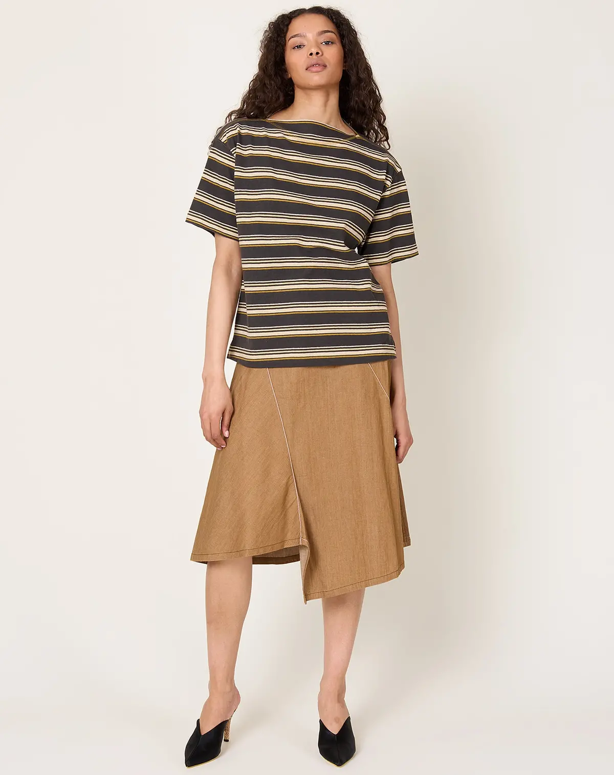 Mariner Tee In Army Stripe 1