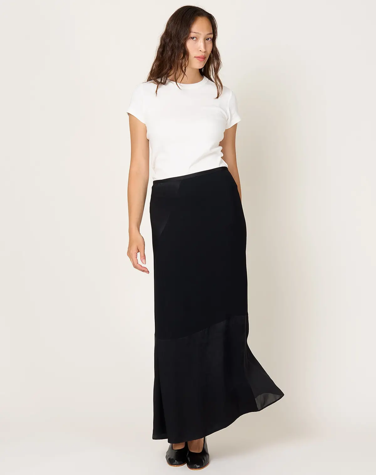 Patchwork Skirt In Black 1