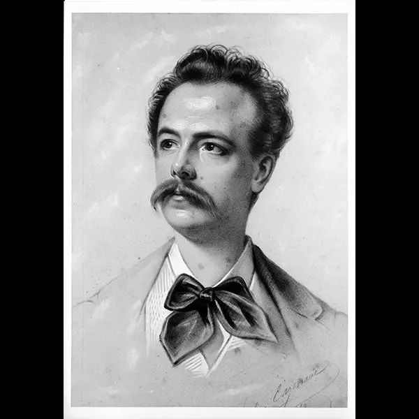 Worth - Portrait De Charles Frederick Worth Par Cazenave Vers 1860, Reproduction Photographique (Circa 1955) 1