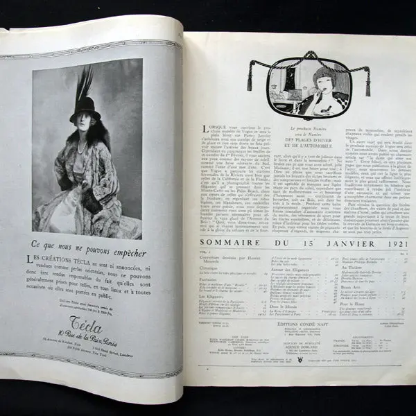 Vogue France (15 Janvier 1921), Couverture D'harriet Meserole 2