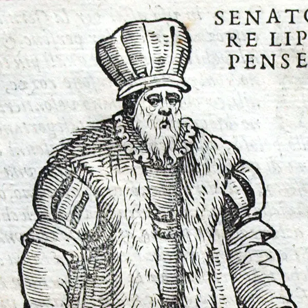 Vecellio - Costumes Anciens Et Modernes, De Gli Habiti Antichi Et Moderni Di Diuerse Parti Del Mondo, Sénateur De Lippe (1590) 2