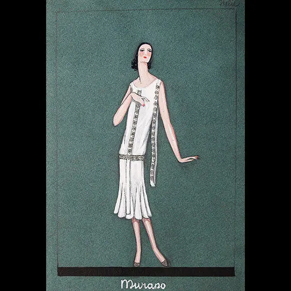 Jeanne Lanvin - Dessin De L'ensemble Murano (1925) 1