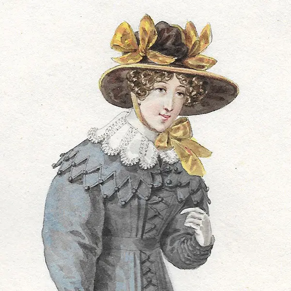 Dessin De Louis-Marie Lanté Pour Le Journal Des Dames Et Des Modes (1824) 2
