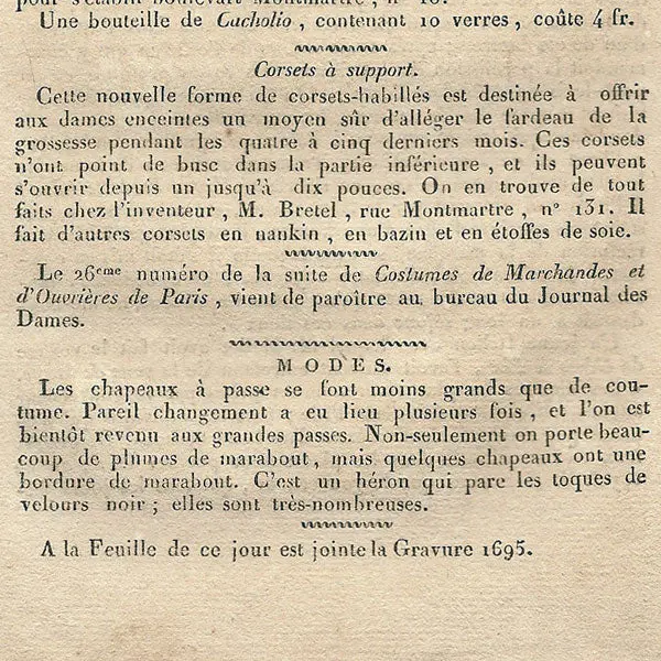 Le Journal Des Dames Et Des Modes, Costumes Parisiens, N°68, 10 Décembre 1817 2