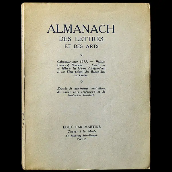 Poiret - Almanach Des Lettres Et Des Arts (1917) 1