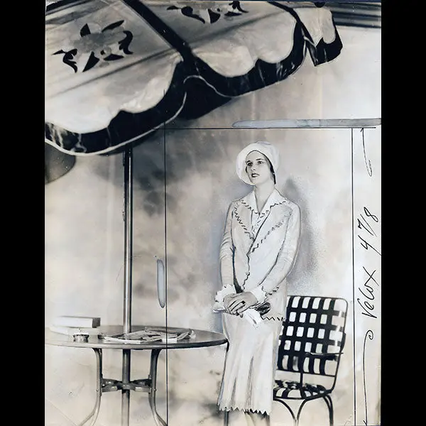 Chanel - Tailleur De Lin Rose Importé Par Le Grand Magasin Lord & Taylor (1930) 1