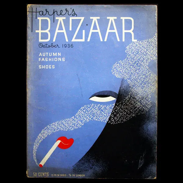 Harper's Bazaar, Couverture D'erté (1936, Octobre) 1