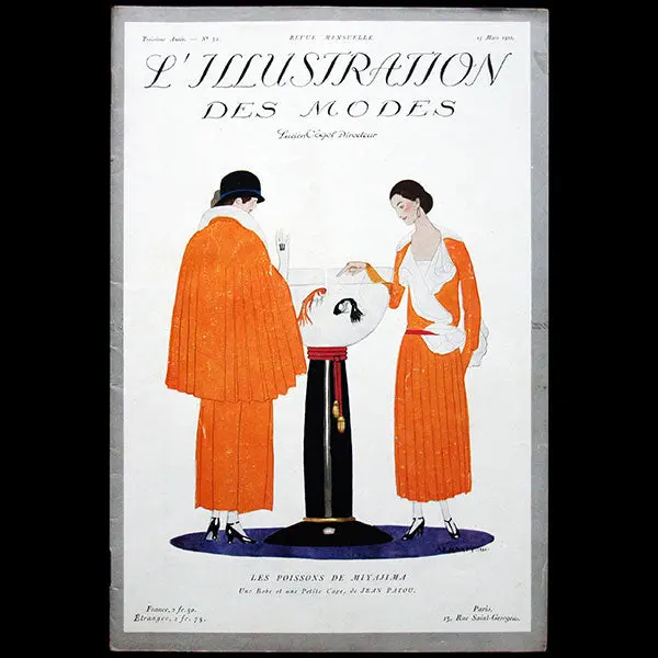 L'illustration Des Modes, N°32, 15 Mars 1922, Couverture D'andré-Edouard Marty 1