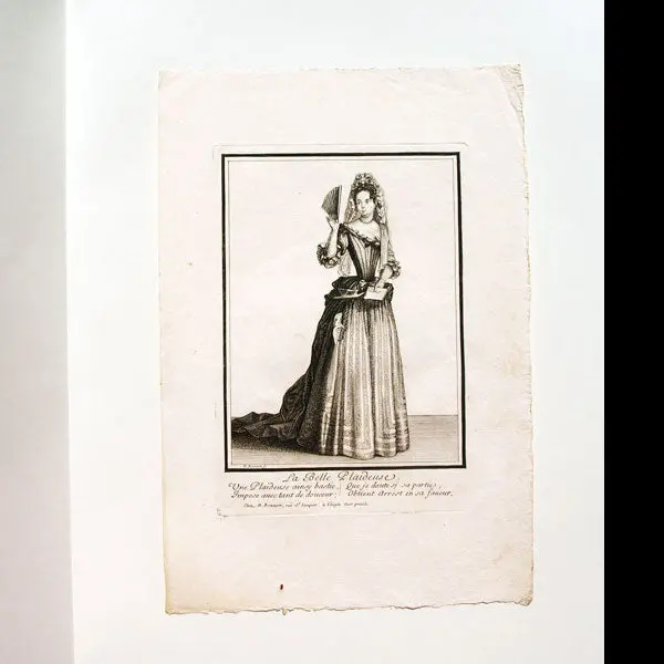 La Belle Plaideuse, Gravure De Bonnart (Circa 1680-1690) 1