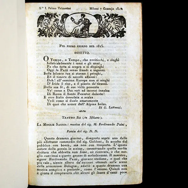 Corriere Delle Dame, Ensemble Des 52 Livraisons De L'année 1815 2