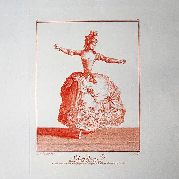Gallerie Des Modes Et Costumes Français, 1778-1787, Gravure N° Z 141, Silphide (1779), Copie Postérieure Du Xxème Siècle 2