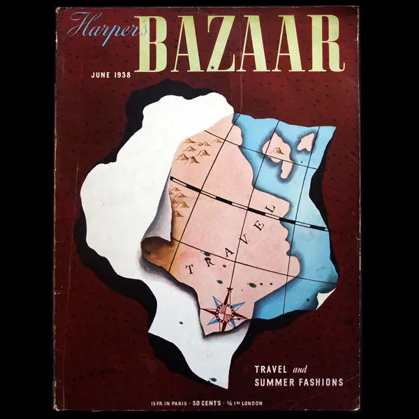 Harper's Bazaar (1938, Juin), Couverture De Cassandre 1