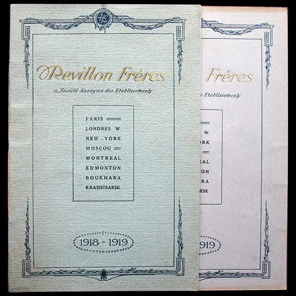 Revillon Frères, Catalogue Pour L'hiver 1918-1919 1