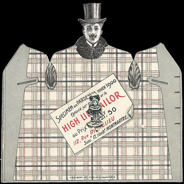 High Life Tailor - Carte, 112 Rue Richelieu À Paris (1900) 2