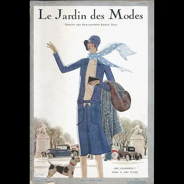 Le Jardin Des Modes, N°115, 15 Février 1929, Couverture D'hubert Giron 1