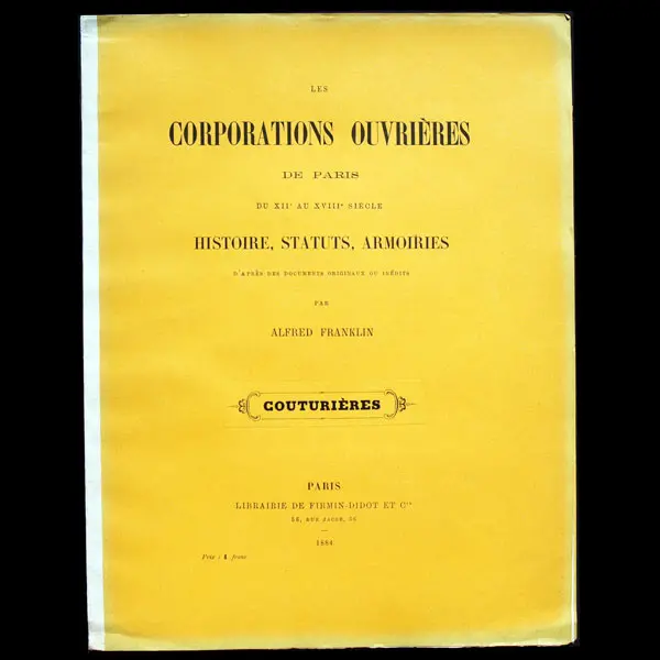 Les Couturières : Les Corporations Ouvrières De Paris (1888) 1
