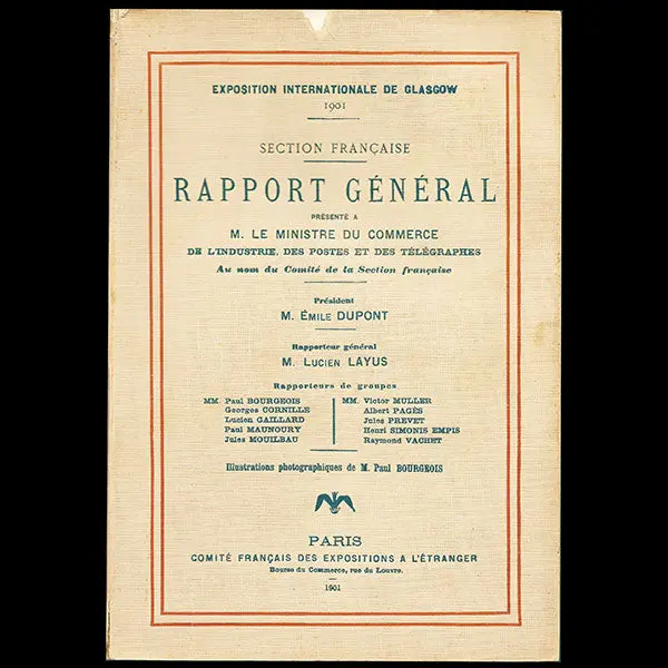 Rapport Général De La Section Française - Exposition Internationale De Glasgow (1901) 1