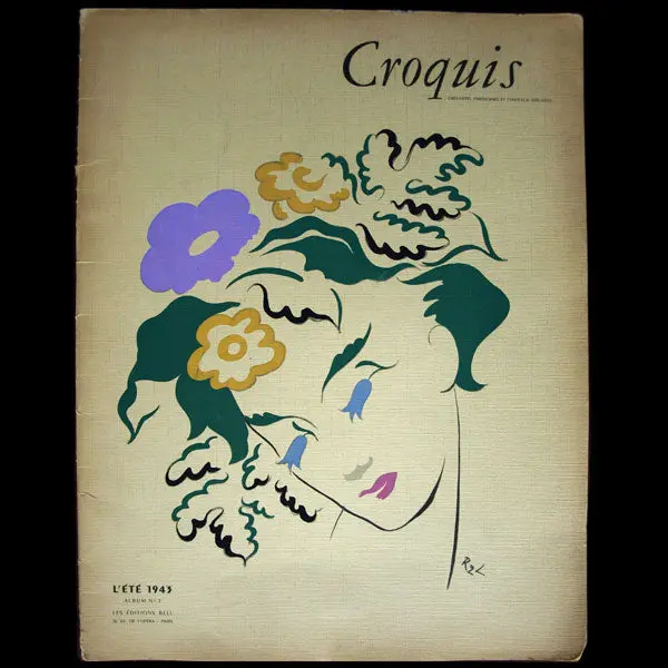 Croquis, Créations Parisiennes Et Chapeaux Élégants, Été 1943 1