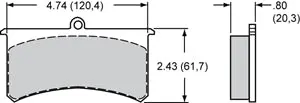 Wilwood Polymatrix Midget Brake Pad 1