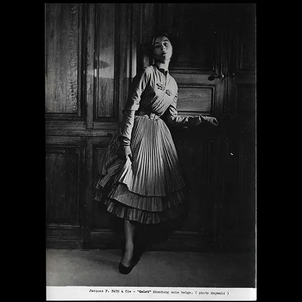Jacques Fath - Robe Galet, Photographie De Maywald (1951) 1